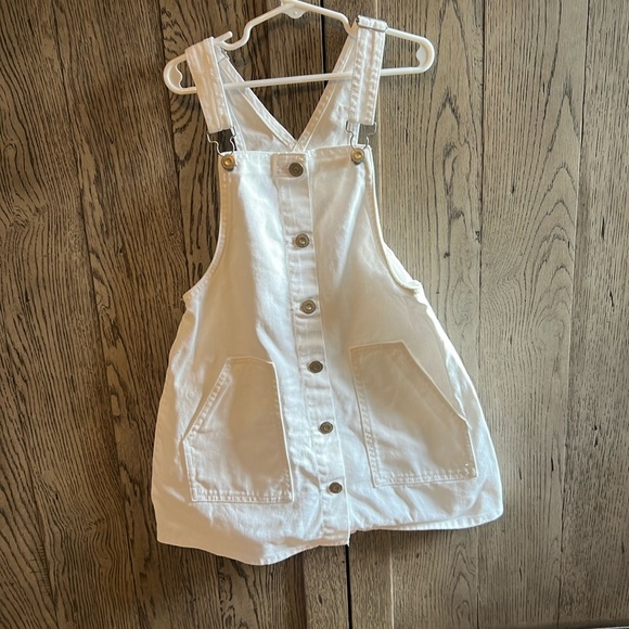 Zara skirt overall dress in white size 8/128 cm. Great condition. - Picture 1 of 4